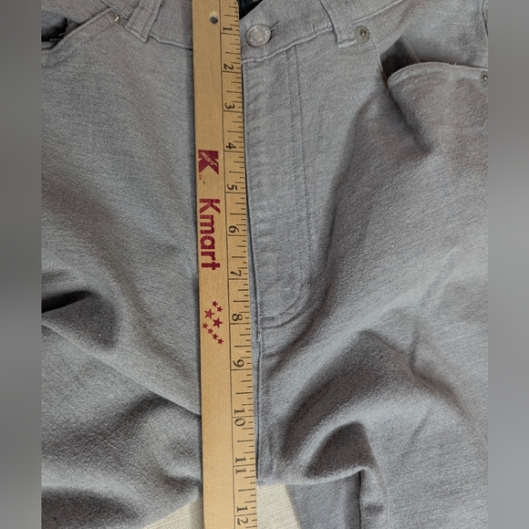 Lauren Ralph Lauren Gray Straight Leg Jeans Cotton Spandex Size 12 - Picture 10 of 12